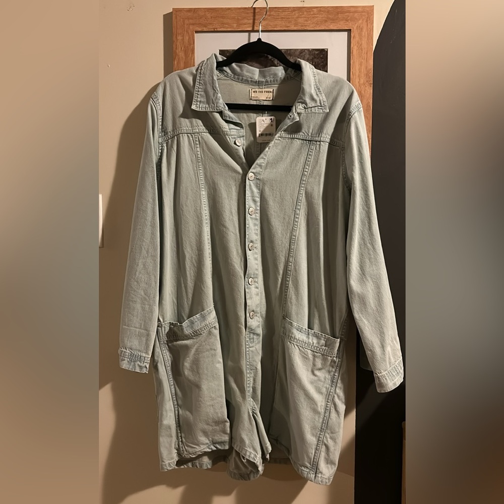 We The Free Light Blue Denim Jacket